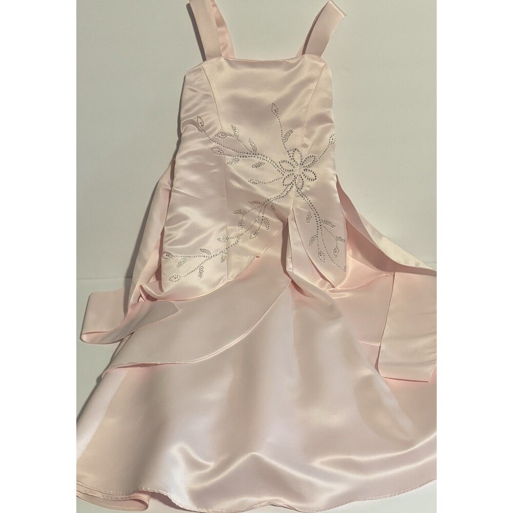 Kid's Love Pink Formal Flower Girl Dress Size 8 Style 2157 100% Polyester